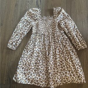 Crewcuts Kids Dress with Tan Leopard Print